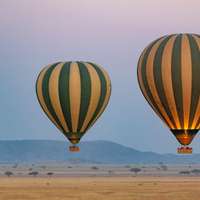 Hot air balloon in Tanzania