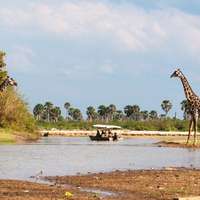 Boat safari in Tanzania