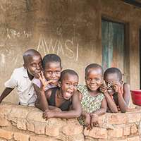 Children from an orphanage in Tanzania