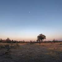 Sonnenuntergang über Makgadikgadi
